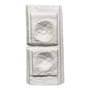 Martin Freyer for Rosenthal Brutalist Porcelaine Blanc Vase