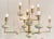 Original retail $2860, stylish Arteriors Modern Ricestone and Brass Vista Chandelier, showroom floor sample