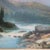 Wood Antique Italian Watercolor Landscape Scene With Ebonized Walnut Frame C1890 For Sale - Image 7 of 13