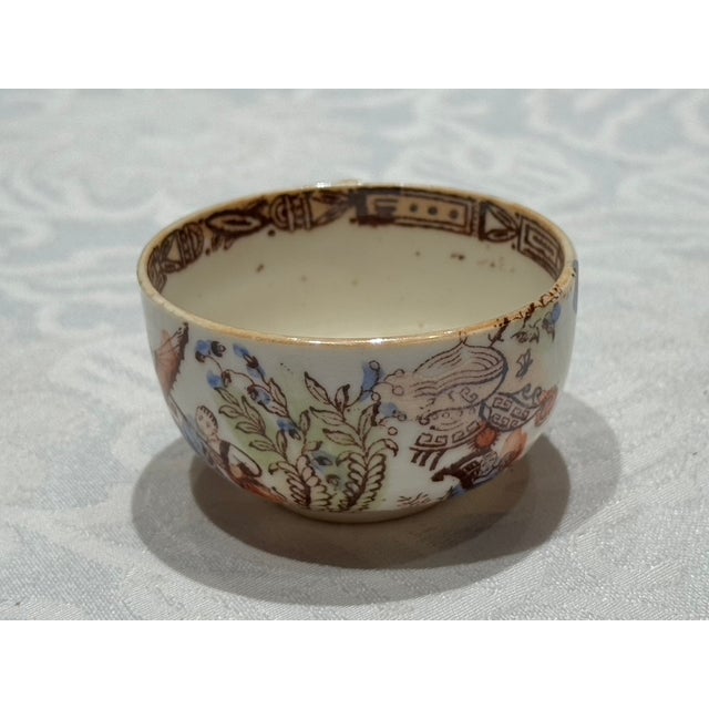 Rare Antique c.1885 English Chinoiserie "Mikado" Miniature Cup & Saucer Set For Sale In Los Angeles - Image 6 of 15