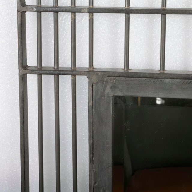 Wrought iron mirror with bird and flower motif For Sale In New York - Image 6 of 6