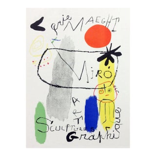 Miro Lithograph 50 Art Graphique Art in Posters For Sale