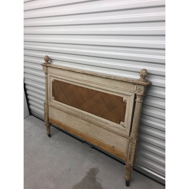 Antique French Cane Twin Headboard and Footboard 2 Pieces Chairish