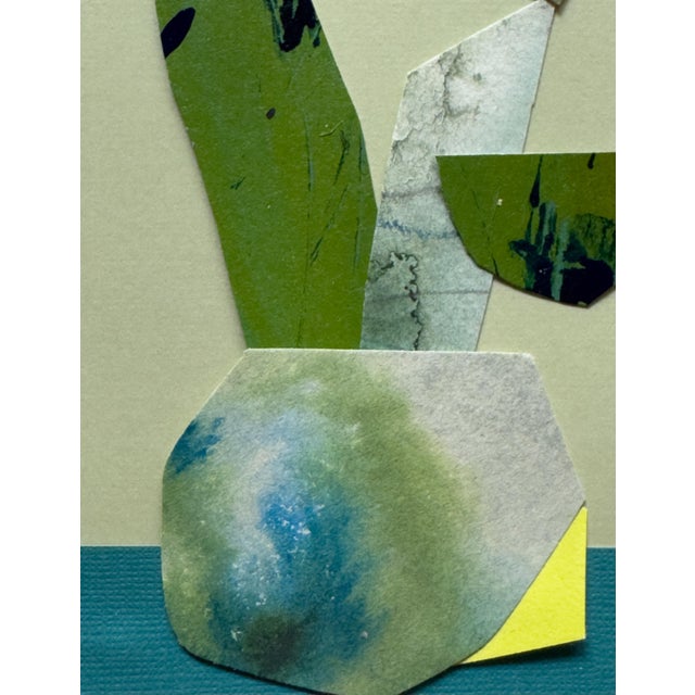 "Petal 4" Original Mixed-Media Collage on Paper by Zac Woodiel For Sale - Image 9 of 10