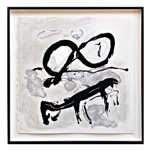 Emil Schumacher, Original Terragraph from the Book of Genesis, 1998, No. 12 For Sale