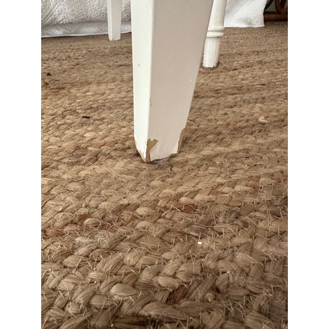 Set of 6 Vintage White Faux Bamboo Dining Chairs For Sale In West Palm - Image 6 of 6