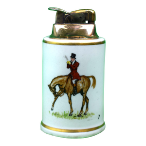 Abercrombie & Fitch X Cyril Gorainoff Porcelain Fox-Hunter W/ Evans Brass Lighter