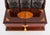 Antique Satin Wood Three Cut Crystal Decanter Tantalus and Games, 1890s, Set of 6 For Sale - Image 4 of 18