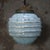 French Art Deco Blue Reeded Clichy Glass Pendant Lamp For Sale - Image 3 of 8