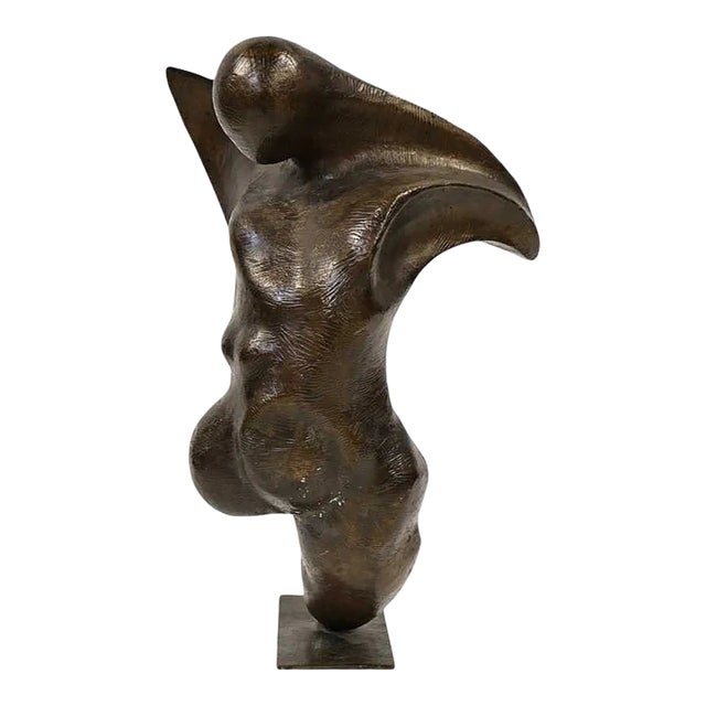 Erwin Binder (American, 1934-1993). Large Bronze, Male Torso, Signed For Sale