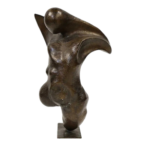Erwin Binder (American, 1934-1993). Large Bronze, Male Torso, Signed