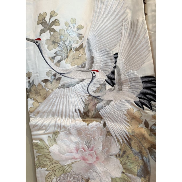 Japanese Japanese Vintage Silk Wedding Kimono For Sale - Image 3 of 8
