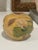 Antique Chinese Mustard Glazed Pottery Lotus & Crane Relief Vase / Ginger Jar For Sale - Image 10 of 16