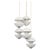 White Cascading Pendant from Kaiser Leuchten, 1970s For Sale - Image 13 of 13