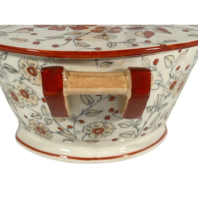 Antique Ridgways Persia Covered Tureen, Staffordshire England, Chinoiserie Decor For Sale - Image 4 of 10
