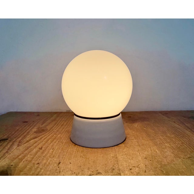 Vintage White Porcelain Ceiling Light, 1970s For Sale - Image 10 of 11