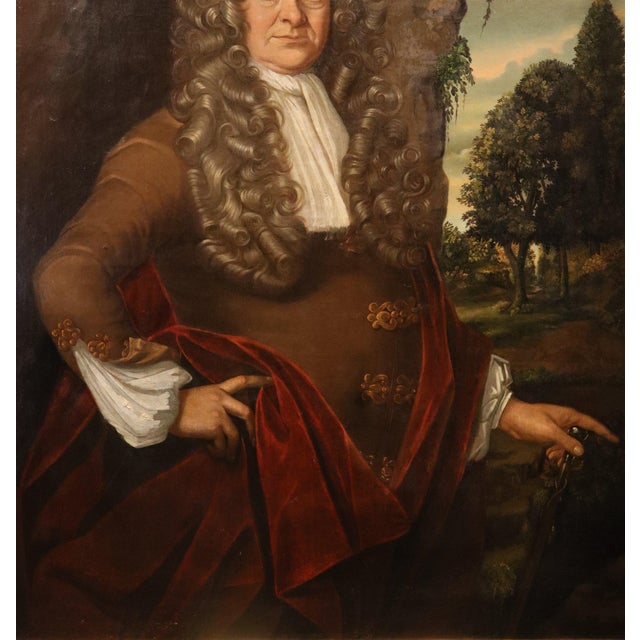 Jonathan Richardson, Portrait of Hans Sloane, 1740, Oil on Canvas, Framed For Sale - Image 11 of 16