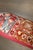 Mid-Century Modern Early 20th Century Zabihi Collection Cherry Red Turkish Rug Small Pillow - 1' x 1'4" For Sale - Image 3 of 4