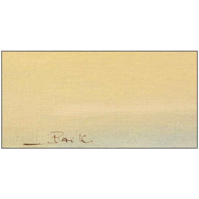 Contemporary Mid 20th Century Trio in the Harbor, Giorgio Baik For Sale - Image 3 of 4
