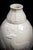 Art Deco White Glazed Earthenware Vase with Relief Decor by Fantaisie de Charles Catteau for Boch Frères La Louvière Keramis, 1920s For Sale - Image 3 of 13