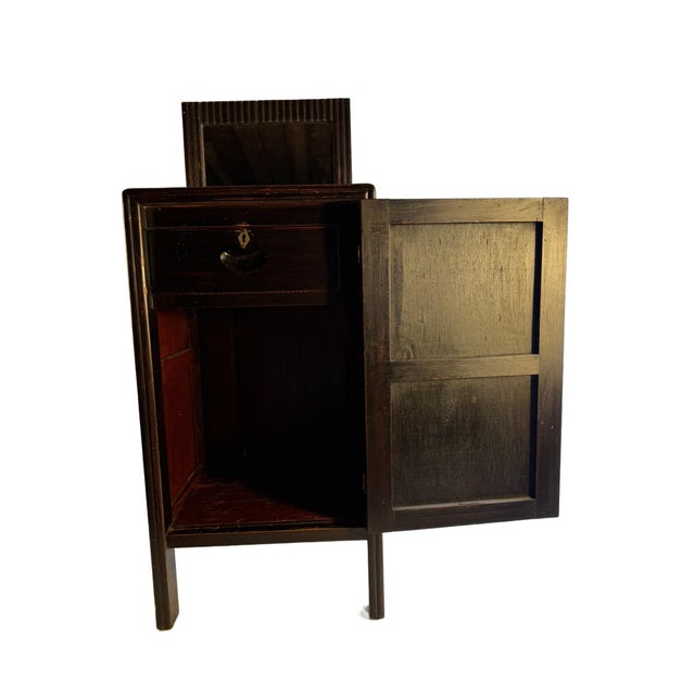 1920s Petite Chinese Art Deco Night Table From 1920's Shanghai For Sale - Image 5 of 14