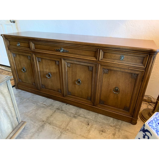 Here we have an absolutely gorgeous French Regency Louis XVI style sideboard or credenza. This piece would also make a...