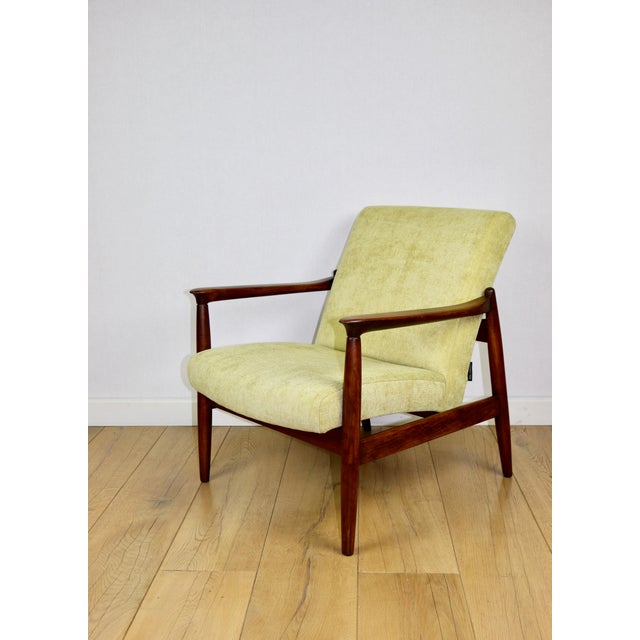 1970s GFM-64 Lounge Chair in Yellow Lemon by Edmund Homa, 1970s For Sale - Image 5 of 13