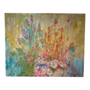 “Flowers” Acrylic Painting on Canvas by Patricia Kerr