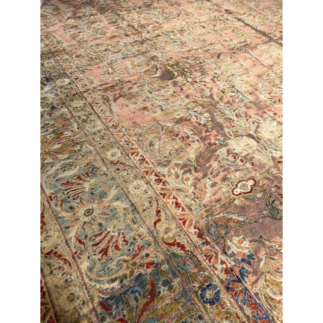 Early 20th Century Antique Persian Lilian Rug - 12′6″ × 19′8″ For Sale - Image 10 of 12