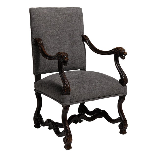 19th Century Brown Wood Club Chairs For Sale