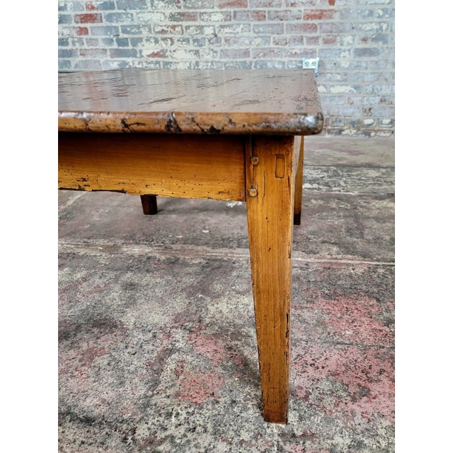 18th Century French Farm Coffee Table -Walnut For Sale - Image 9 of 11