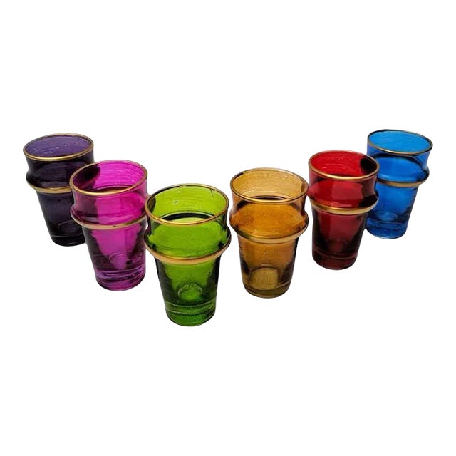 Set of 6 Moroccan Tea Cups Chairish