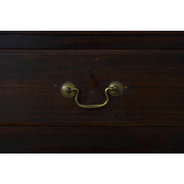Wood Period Antique 18th Century Pine Pa Dutch Step Back Cabinet For Sale - Image 7 of 18