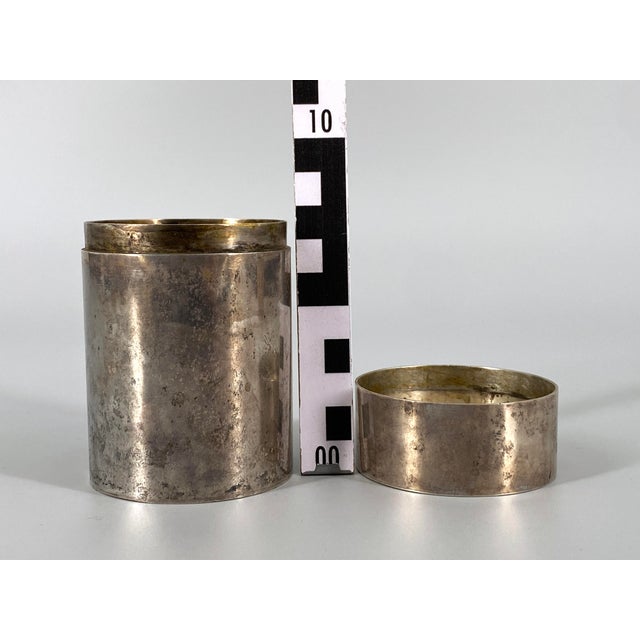 Art Deco Cylindrical Cigarette Case in 835 Silver, 1920s For Sale - Image 15 of 17