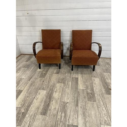 Textile Original Relax Chairs by Halabala, Set of 2 For Sale - Image 7 of 7