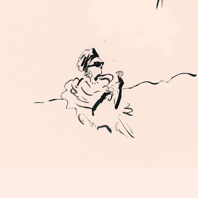 Contemporary Apres Ski Lady Contemporary Figurine Whimsical Print by Pauline De Roussy De Sales For Sale - Image 3 of 3