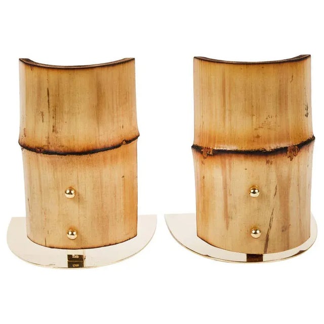 Carl Auböck Carl Auböck Model #1937 'Bamboo' Bookends - a Pair For Sale - Image 4 of 11