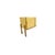 Contemporary Italian sculptural sideboard handcrafted in 2026 with butter-yellow glass, 120 clear fused Murano glass...
