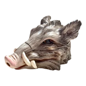 Italian Majolica Boars Head Tureen
