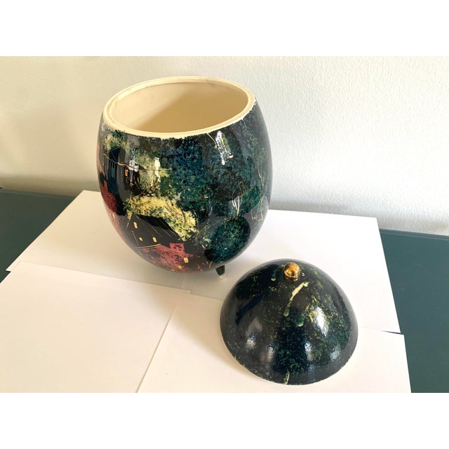 Mid-Century Modern Mid 20th Century Sascha Brastoff Ceramic Lidded Egg Jar For Sale - Image 3 of 7