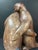 Vintage Large Hand Carved Wooden Penguin Couple Sculptural Statue For Sale - Image 10 of 10