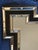 1980s Art Deco Revival Style Geometric Framed Mirror With Black and Gold Accents. For Sale In San Francisco - Image 6 of 14
