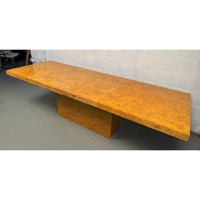 Mid-Century Burl Wood Dining Table by Arthur Umanoff for Dillingham For Sale - Image 11 of 12