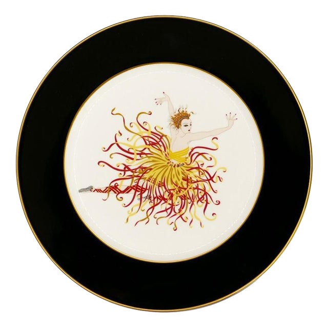 Ballerina Applause Plate in Decorative Porcelain, Japan, 1985 For Sale