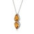 Citrine Pear Cut Statement Necklace, 925 Silver Dainty Handmade Necklace For Sale - Image 4 of 5