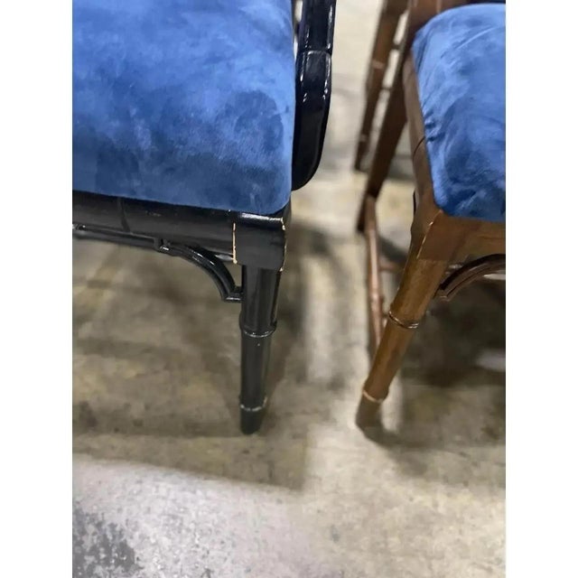 Wood Chinoiserie Faux Bamboo Dining Chairs by Century Furniture- A Pair For Sale - Image 7 of 9