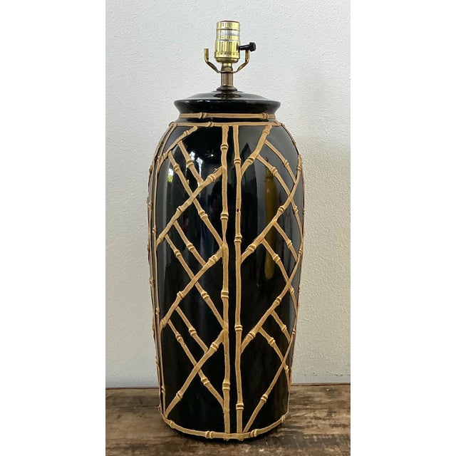Vintage Glazed Ceramic Icing Lamp For Sale - Image 16 of 16