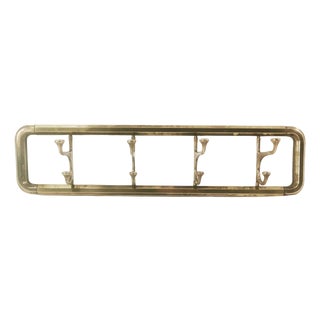 Art Deco Brass Wall Hanger, Austria, 1940s For Sale