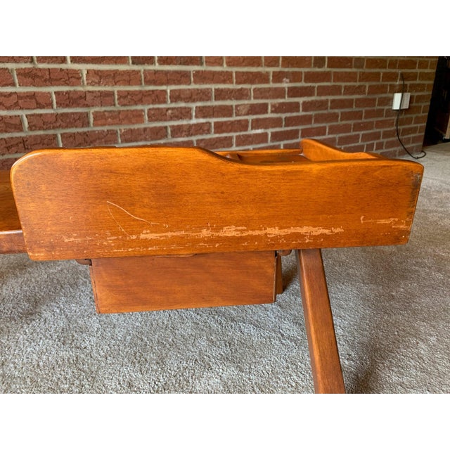 Mid 20th Century Cushman Colonial Creations Maple Cobbler's Table No. 5-16 For Sale - Image 9 of 11