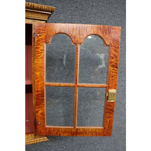 Bench-Made Tiger Maple Hanging Cupboard For Sale - Image 9 of 12